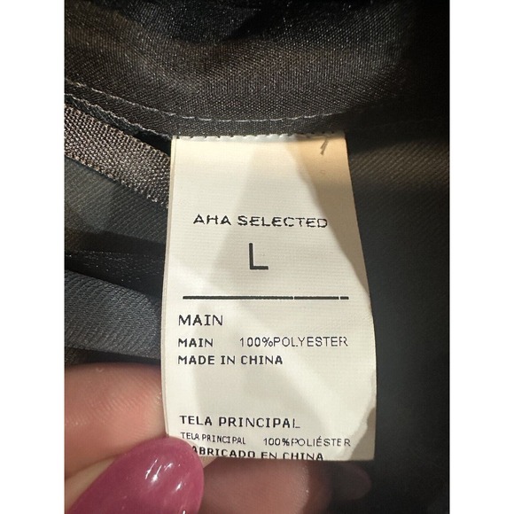 NWT AHA Selected Drooping High Waist Long Dress Pants Women’s Size Large Gray - Picture 9 of 16